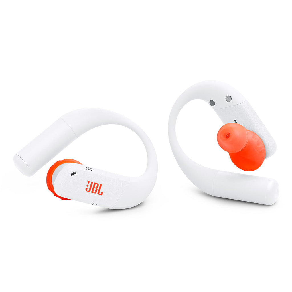 JBL Endurance Peak 4 True Wireless Noise Cancelling Sport Earbuds Bundle with gSport Case (White)