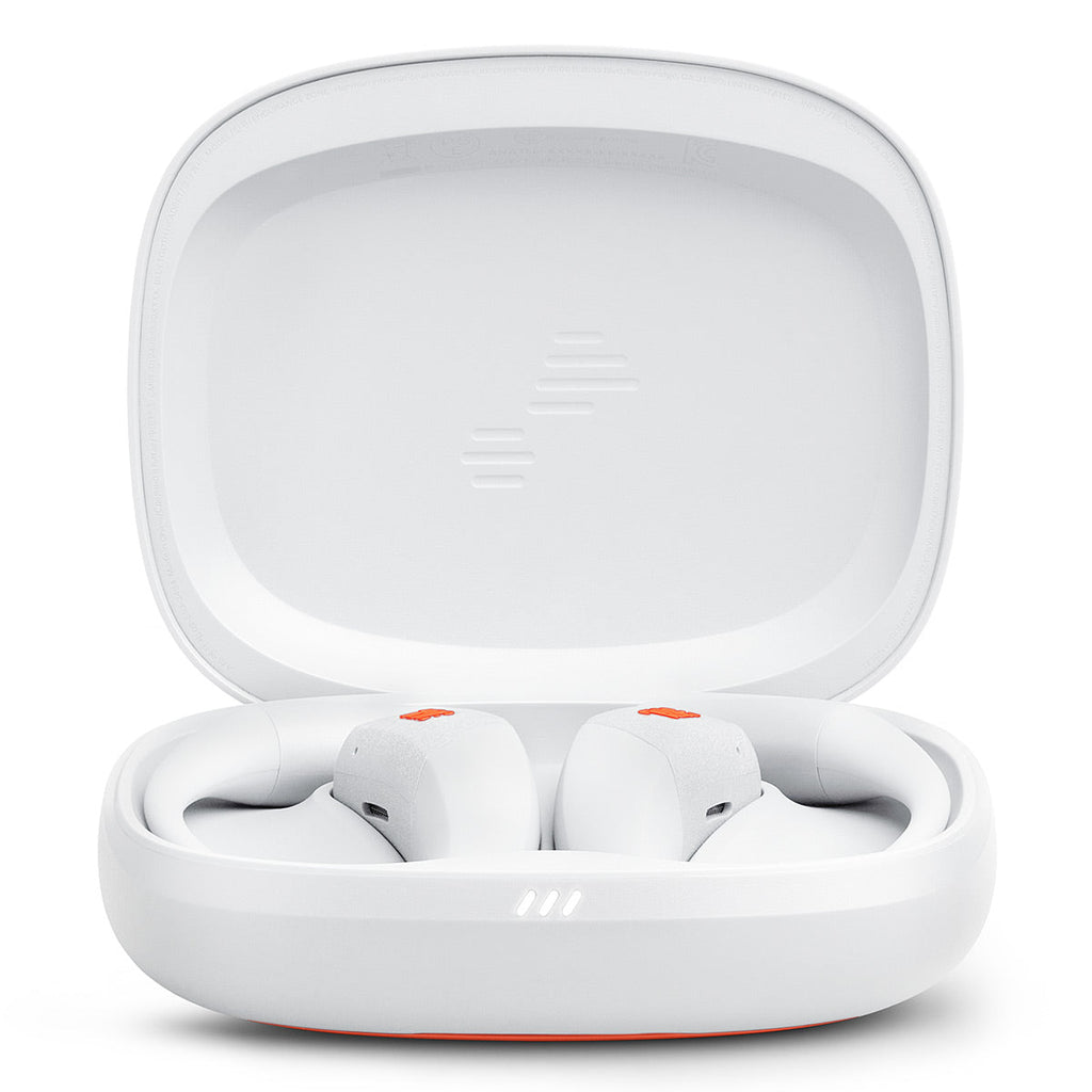 JBL Endurance Zone True Wireless Open Ear Sport Headphones Bundle with gSport Case (White)