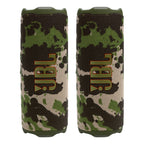 JBL Flip 7 Waterproof Portable Speaker Bundle - Pair (Camo)