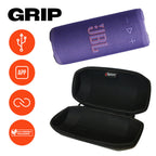 JBL Grip Compact Portable Bluetooth Speaker Bundle with gSport Case (Purple)