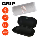JBL Grip Compact Portable Bluetooth Speaker Bundle with gSport Case (White)