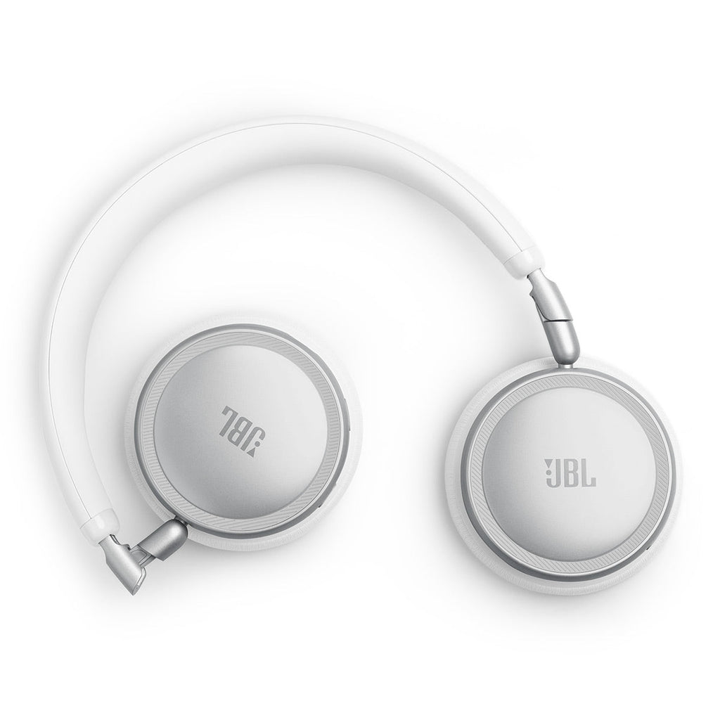 JBL Live 680NC Wireless Over-Ear Noise Cancelling Headphone Bundle with gSport Case (White)