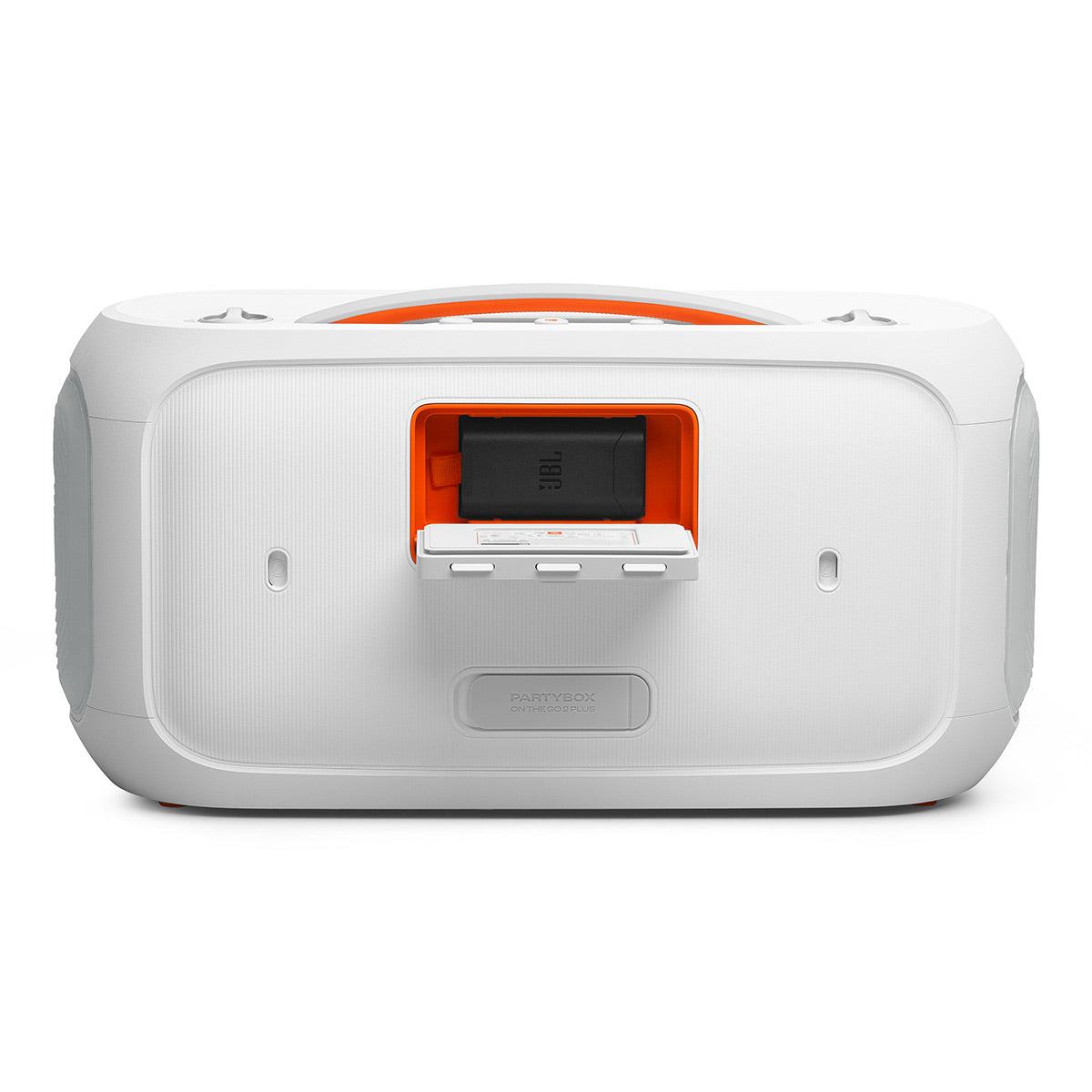 JBL PartyBox On-The-Go 2 Portable Party Speaker with gSport Carrying Bag (White)