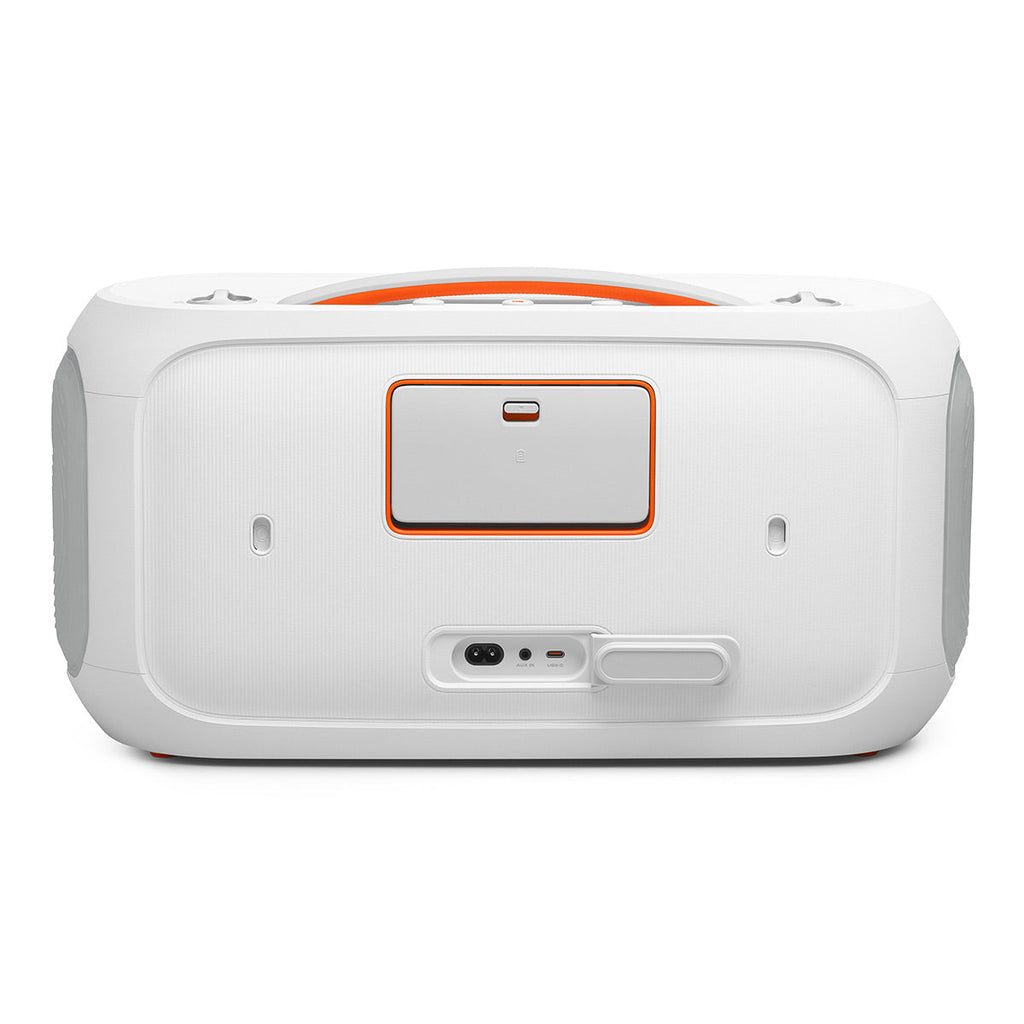 JBL PartyBox On-The-Go 2 Plus Portable Party Speaker with Digital Microphone (White)