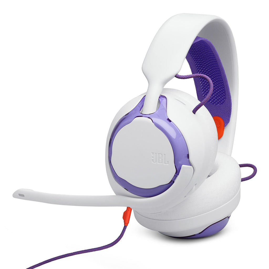 JBL Quantum 250 Wired Over-Ear Gaming Headset Bundle with gSport Case (White)