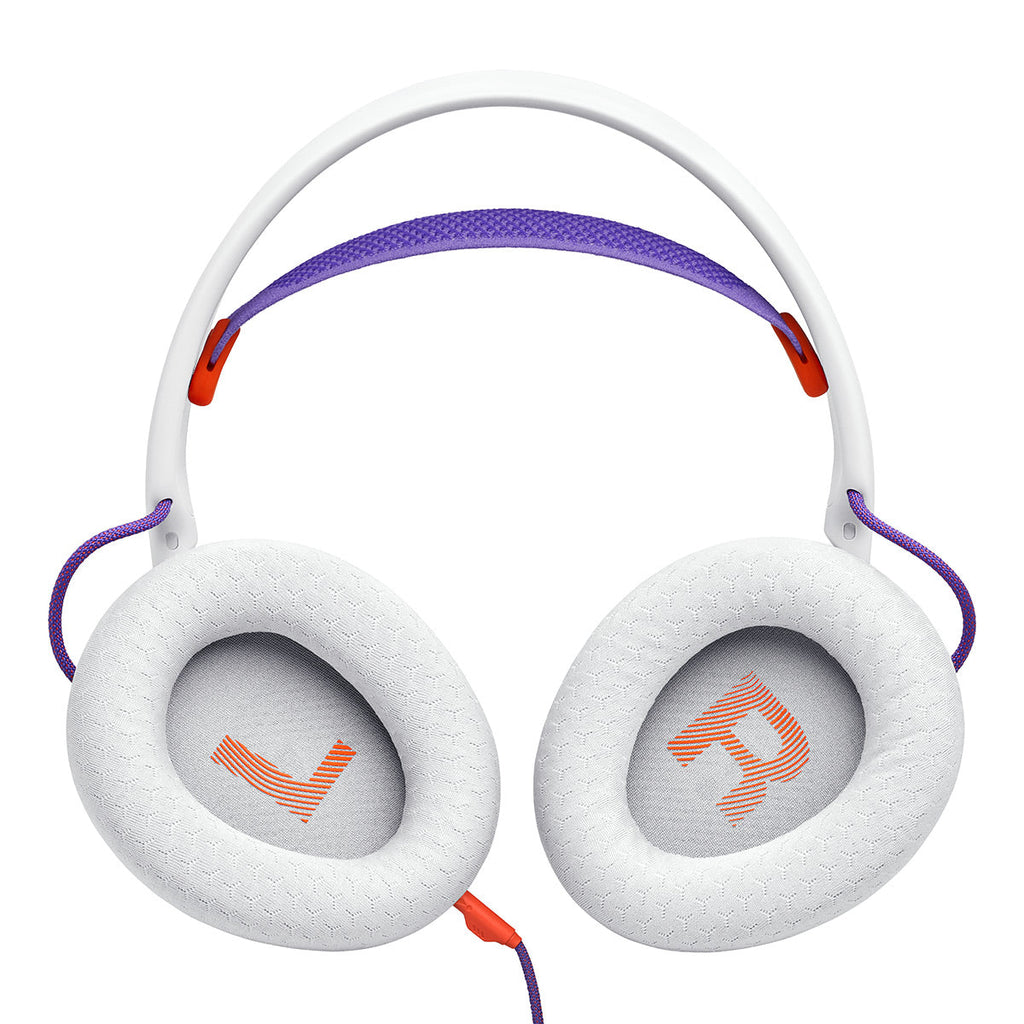 JBL Quantum 250 Wired Over-Ear Gaming Headset Bundle with gSport Case (White)