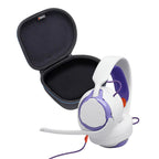 JBL Quantum 250 Wired Over-Ear Gaming Headset Bundle with gSport Case (White)
