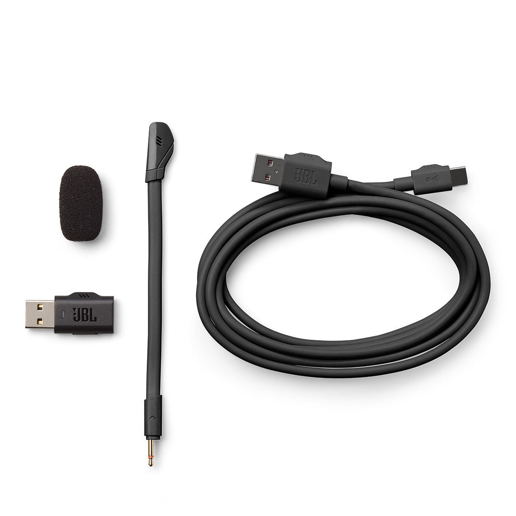 JBL Quantum 360X Universal Wireless Gaming Headset with Detachable Boom Mic (Black)