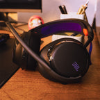 JBL Quantum 650X Wireless Over-Ear Gaming Headset Bundle with gSport Case (Black)