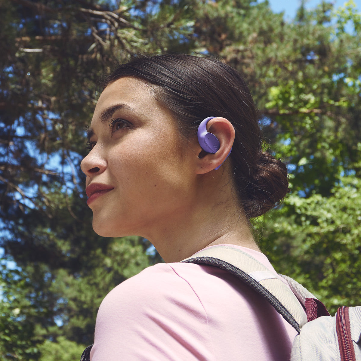 JBL Sense Lite Open-Ear True Wireless Earbuds (Purple)