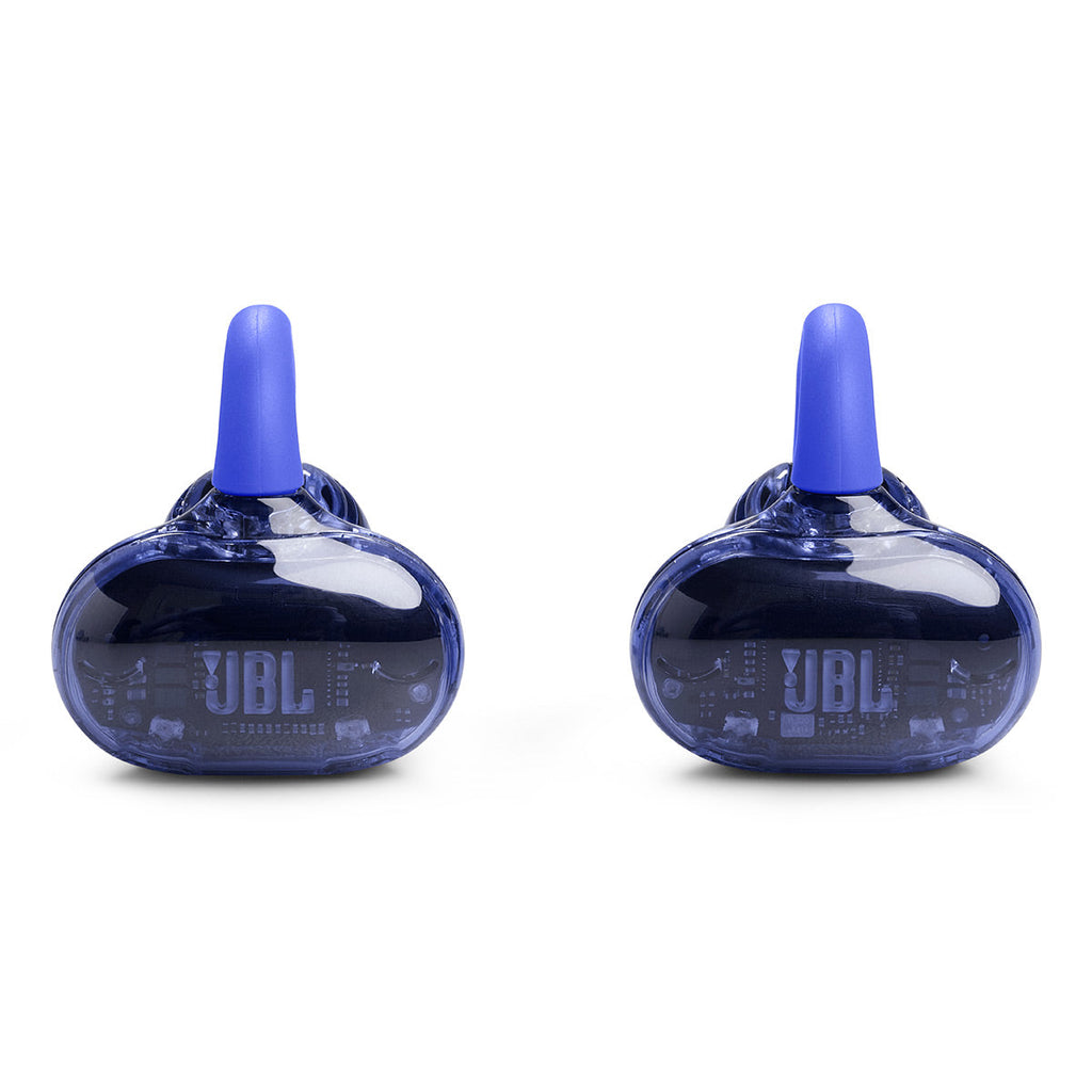 JBL Soundgear Clips True Wireless Open-Ear Headphones Bundle with gSport Case (Blue)