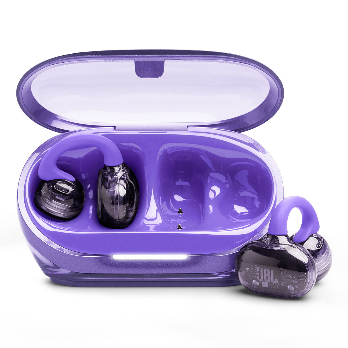 JBL Soundgear Clips Open-Ear True Wireless Earbuds (Purple)