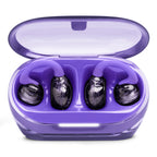JBL Soundgear Clips True Wireless Open-Ear Headphones Bundle with gSport Case (Purple)