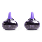 JBL Soundgear Clips True Wireless Open-Ear Headphones Bundle with gSport Case (Purple)