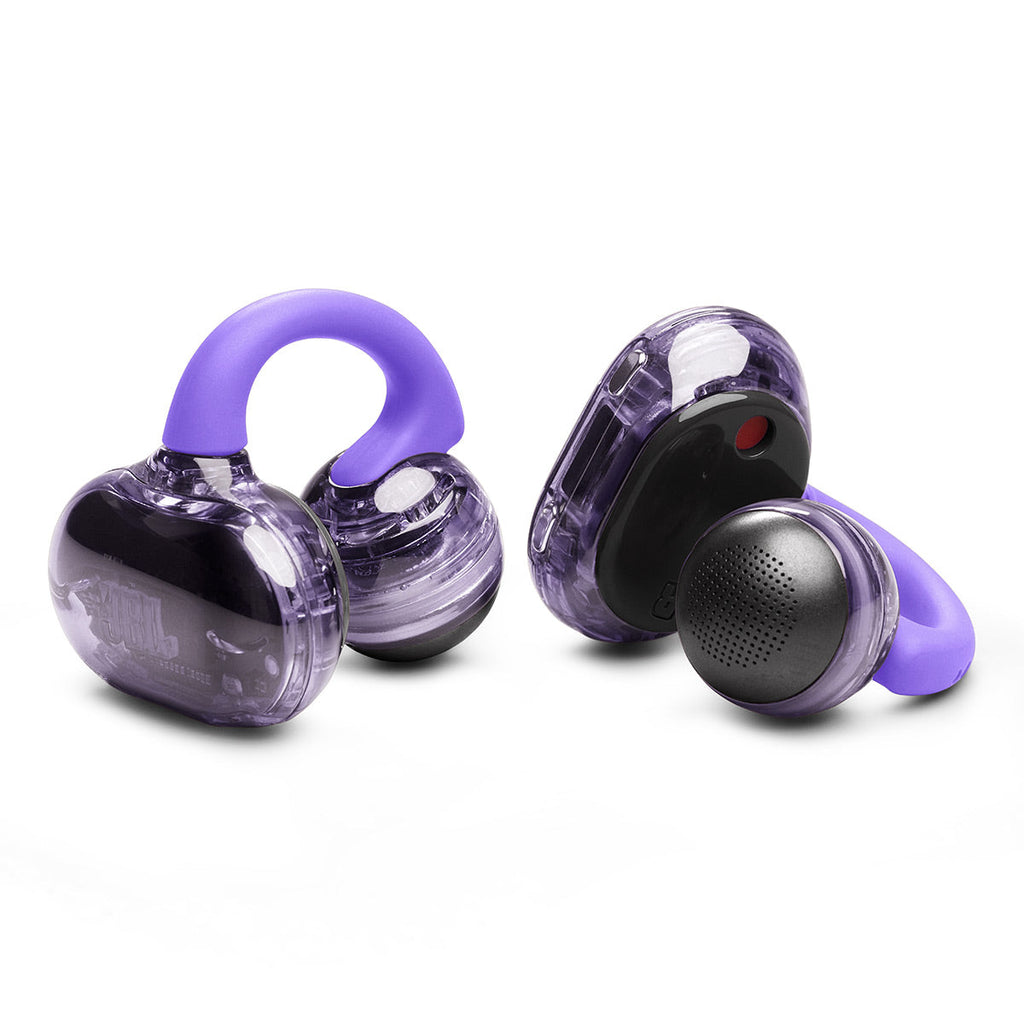 JBL Soundgear Clips Open-Ear True Wireless Earbuds (Purple)