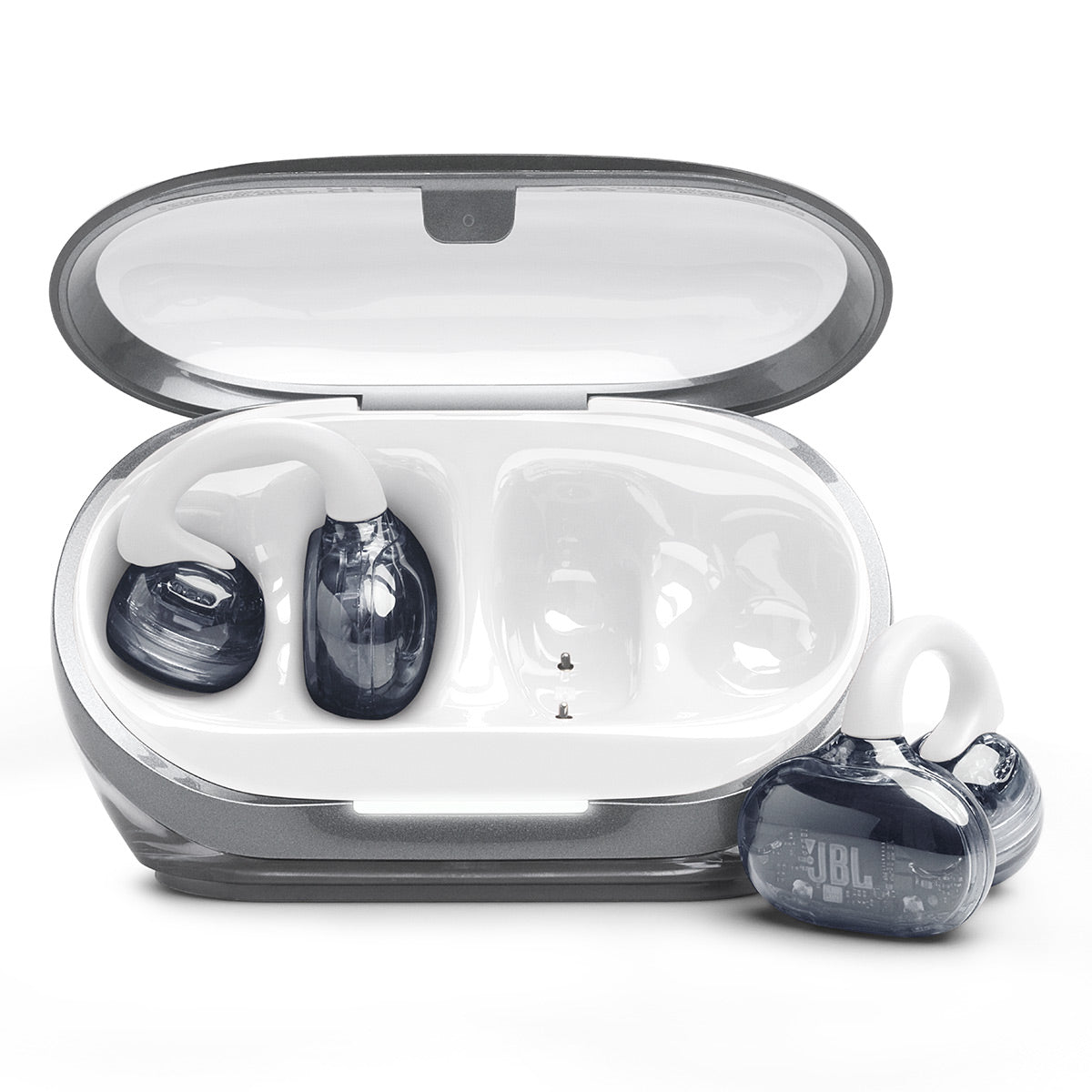 JBL Soundgear Clips Open-Ear True Wireless Earbuds (White)