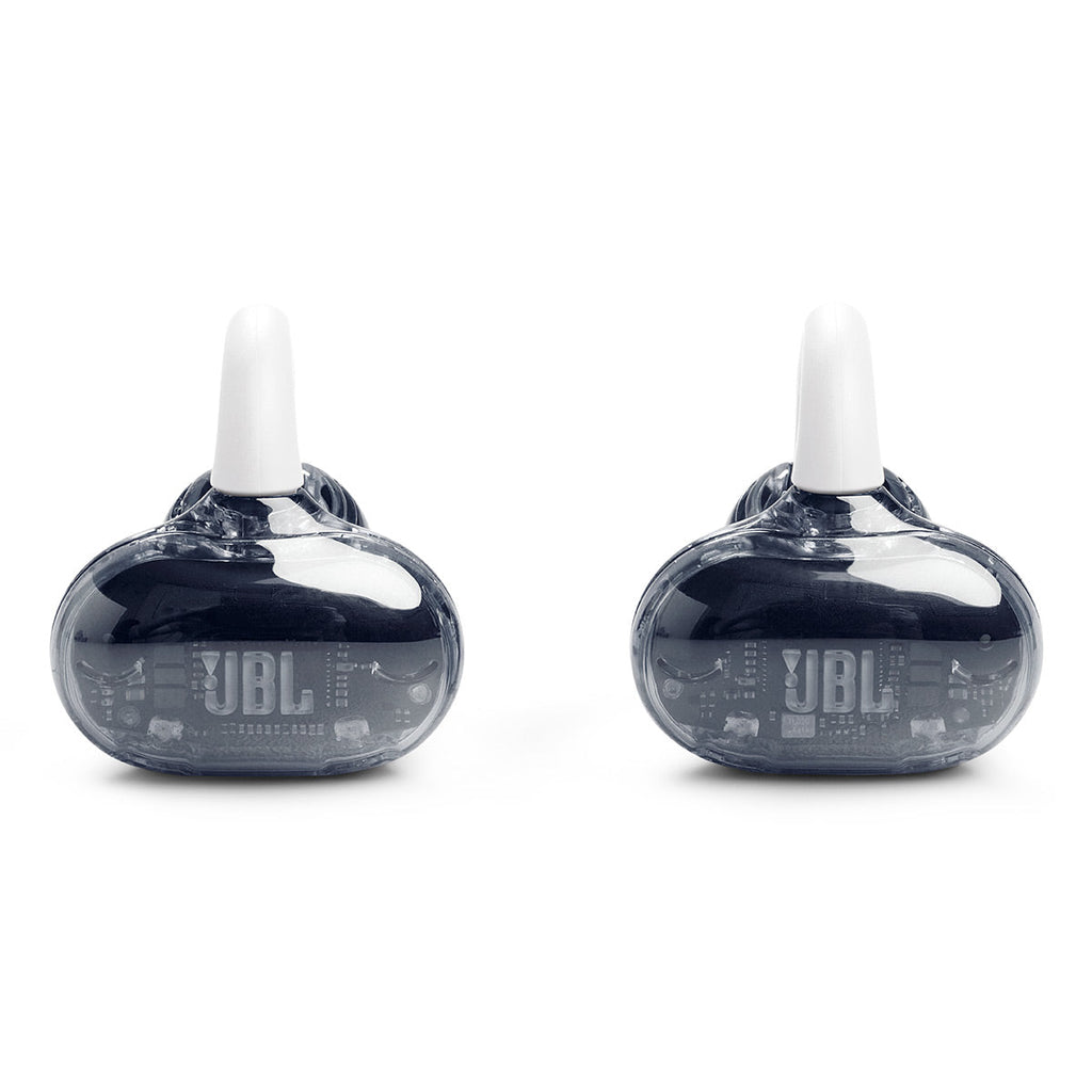 JBL Soundgear Clips True Wireless Open-Ear Headphones Bundle with gSport Case (White)