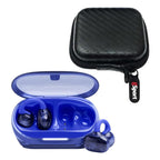 JBL Soundgear Clips True Wireless Open-Ear Headphones Bundle with gSport Case (Blue)