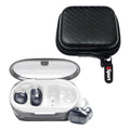 JBL Soundgear Clips True Wireless Open-Ear Headphones Bundle with gSport Case (White)