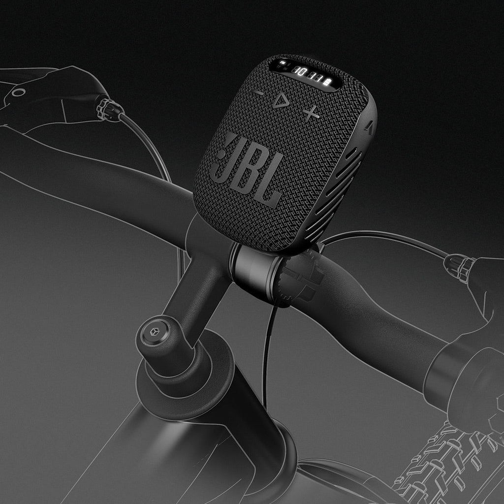 JBL Wind 3 Handlebar Bluetooth Speaker with FM Radio (Black)