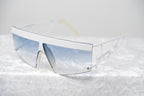 Jeremy Scott Ladies Rectangular White Signature Sunglasses