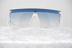 Jeremy Scott Ladies Rectangular White Signature Sunglasses