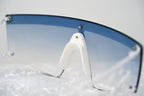 Jeremy Scott Ladies Rectangular White Signature Sunglasses