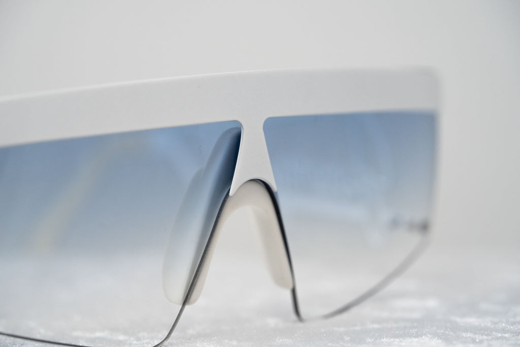 Jeremy Scott Ladies Rectangular White Signature Sunglasses