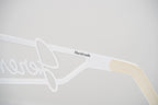 Jeremy Scott Ladies Rectangular White Signature Sunglasses