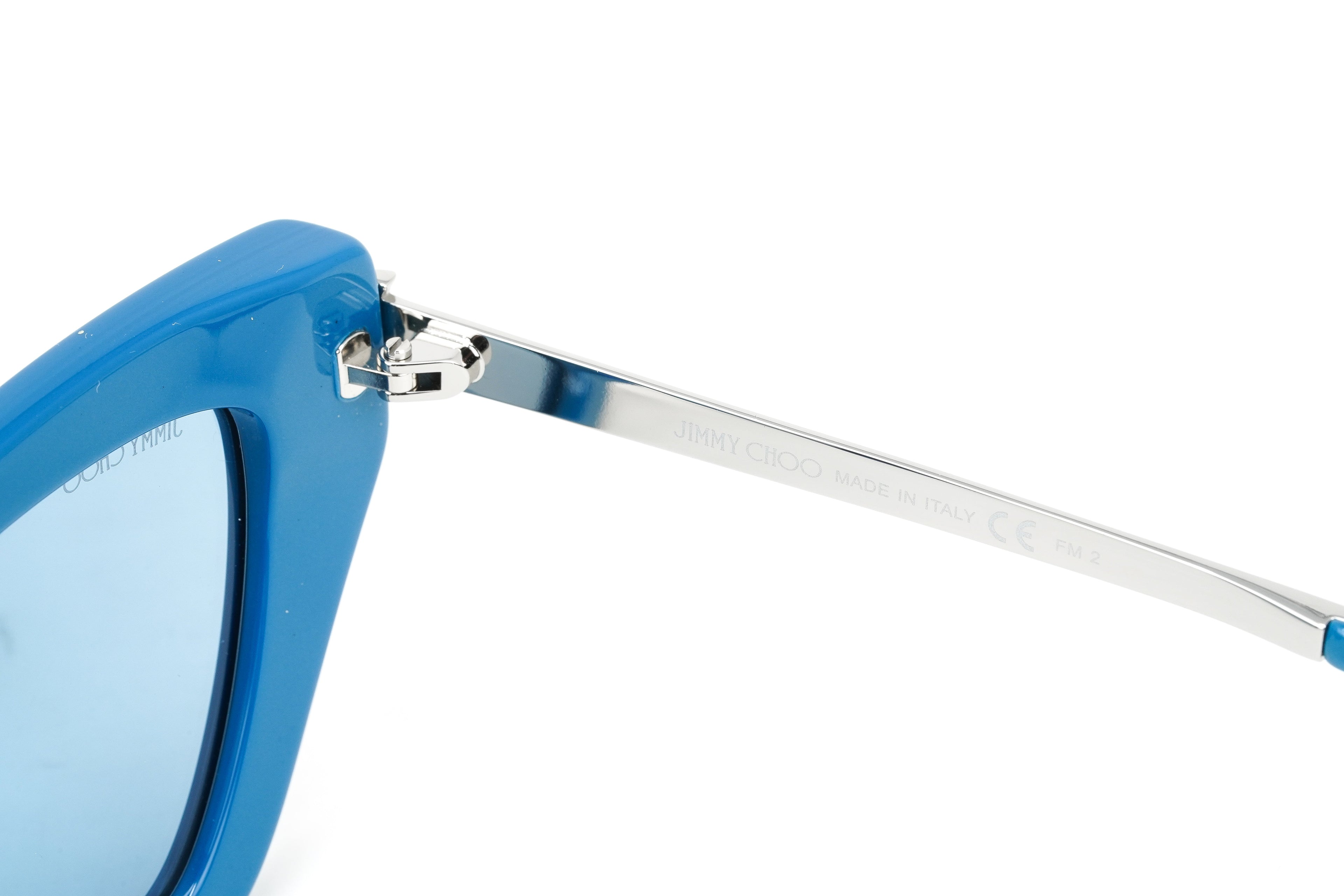 Jimmy Choo Women's Sunglasses Angular Cat Eye Blue