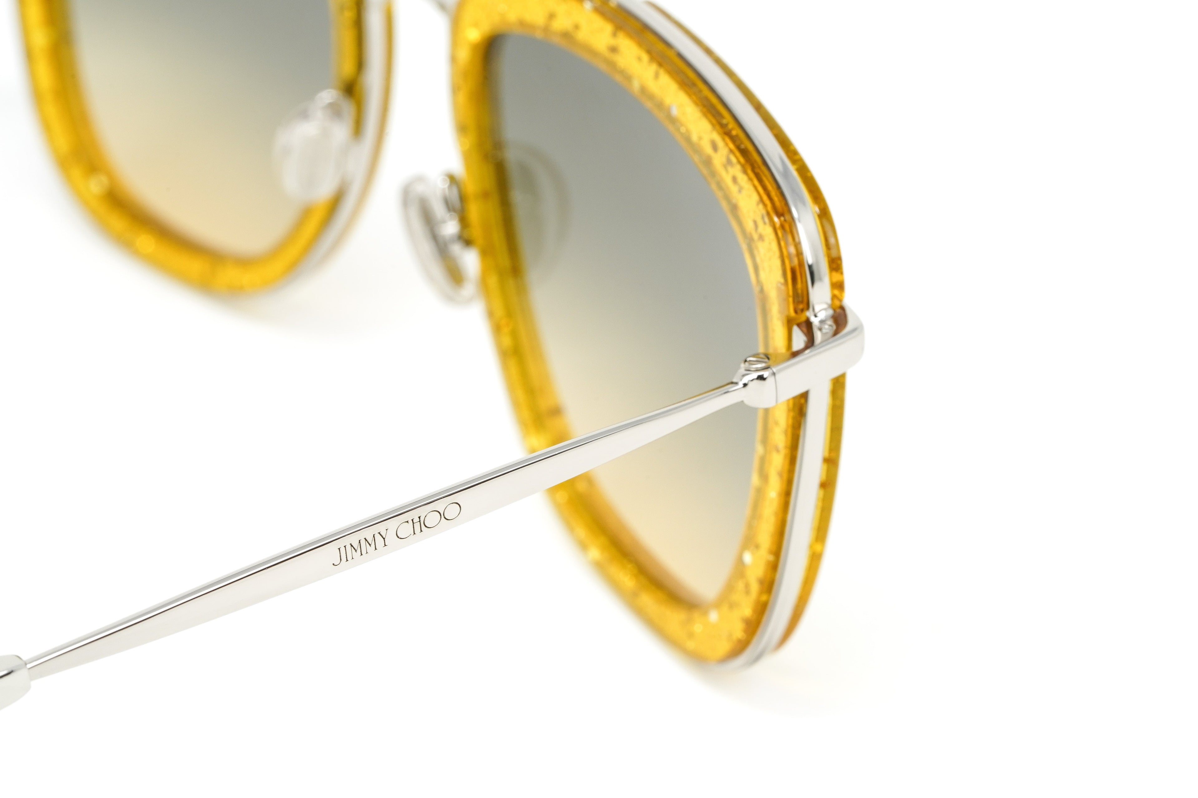 Jimmy Choo Women's Sunglasses Browline Yellow/Grey