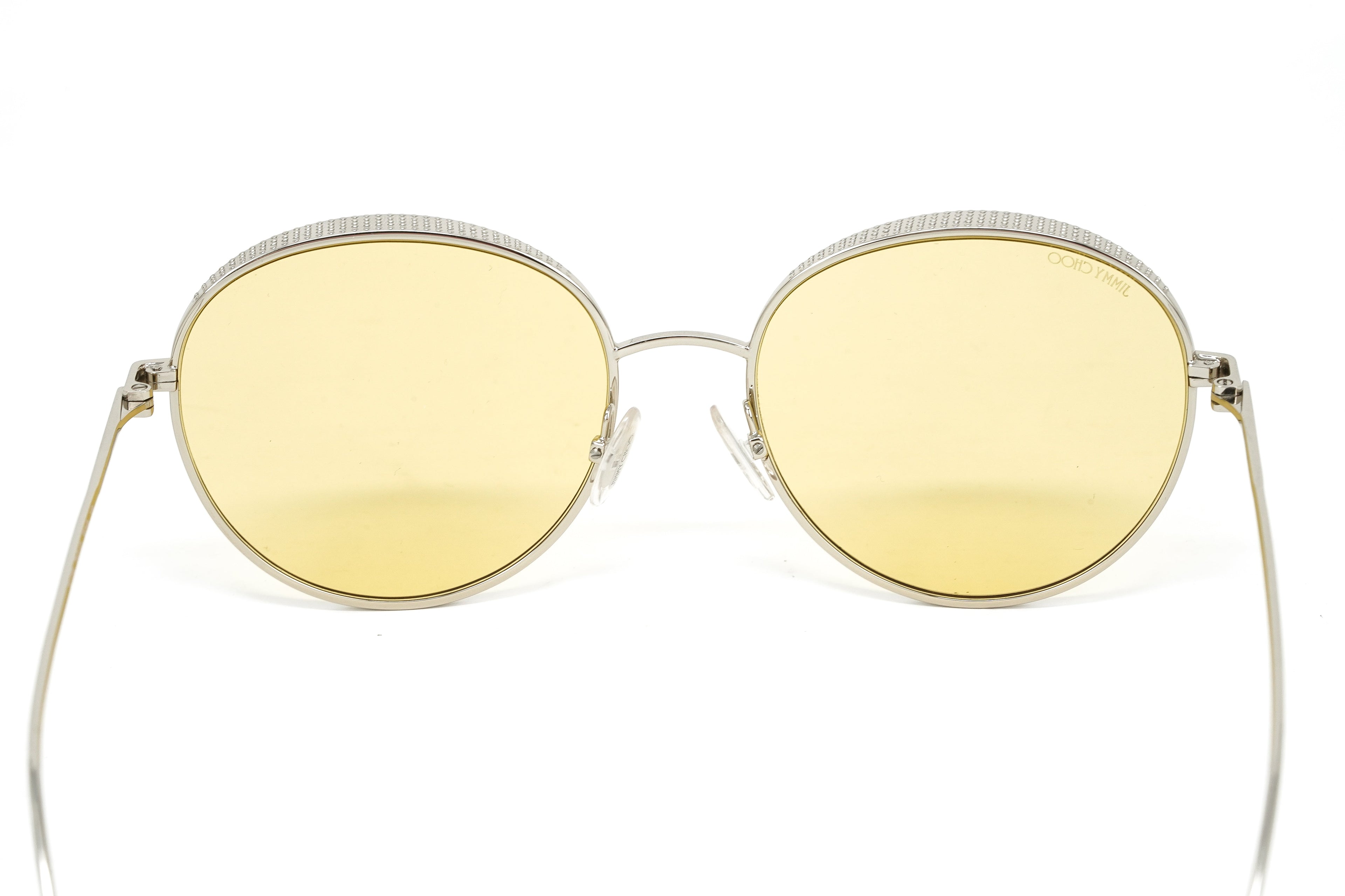 Jimmy Choo Women's Sunglasses Round Silver/Yellow