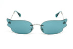 Jimmy Choo Women's Sunglasses Rimless Cat Eye Blue