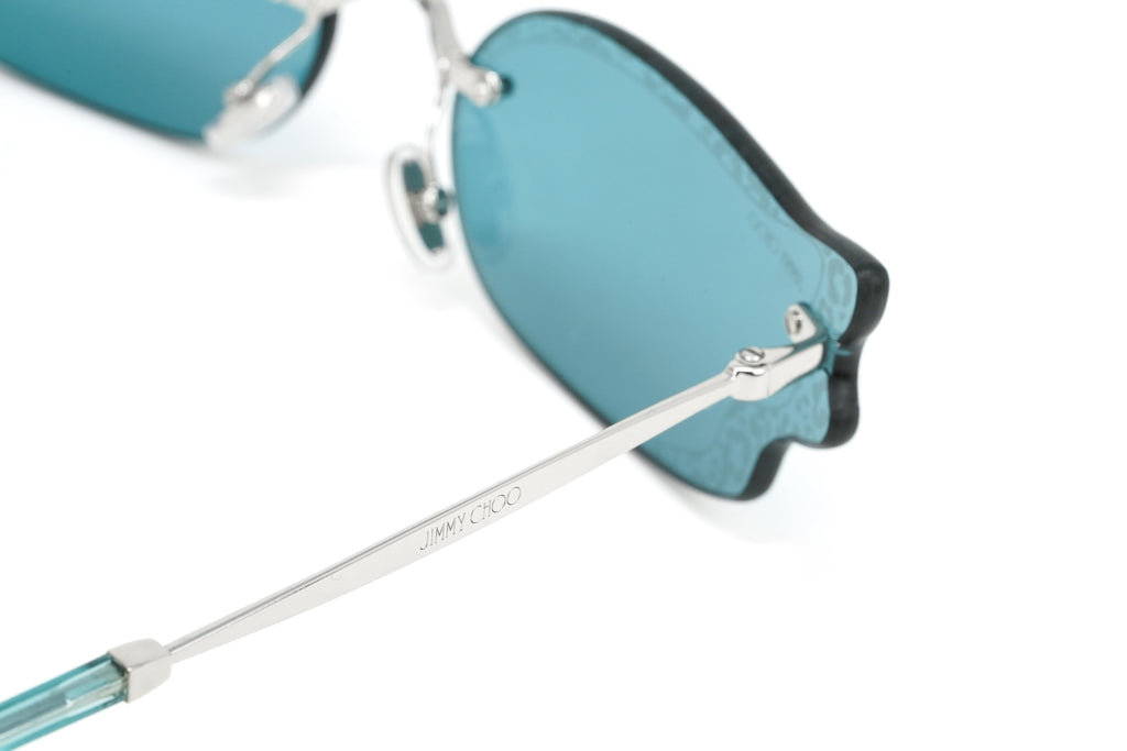Jimmy Choo Women's Sunglasses Rimless Cat Eye Blue