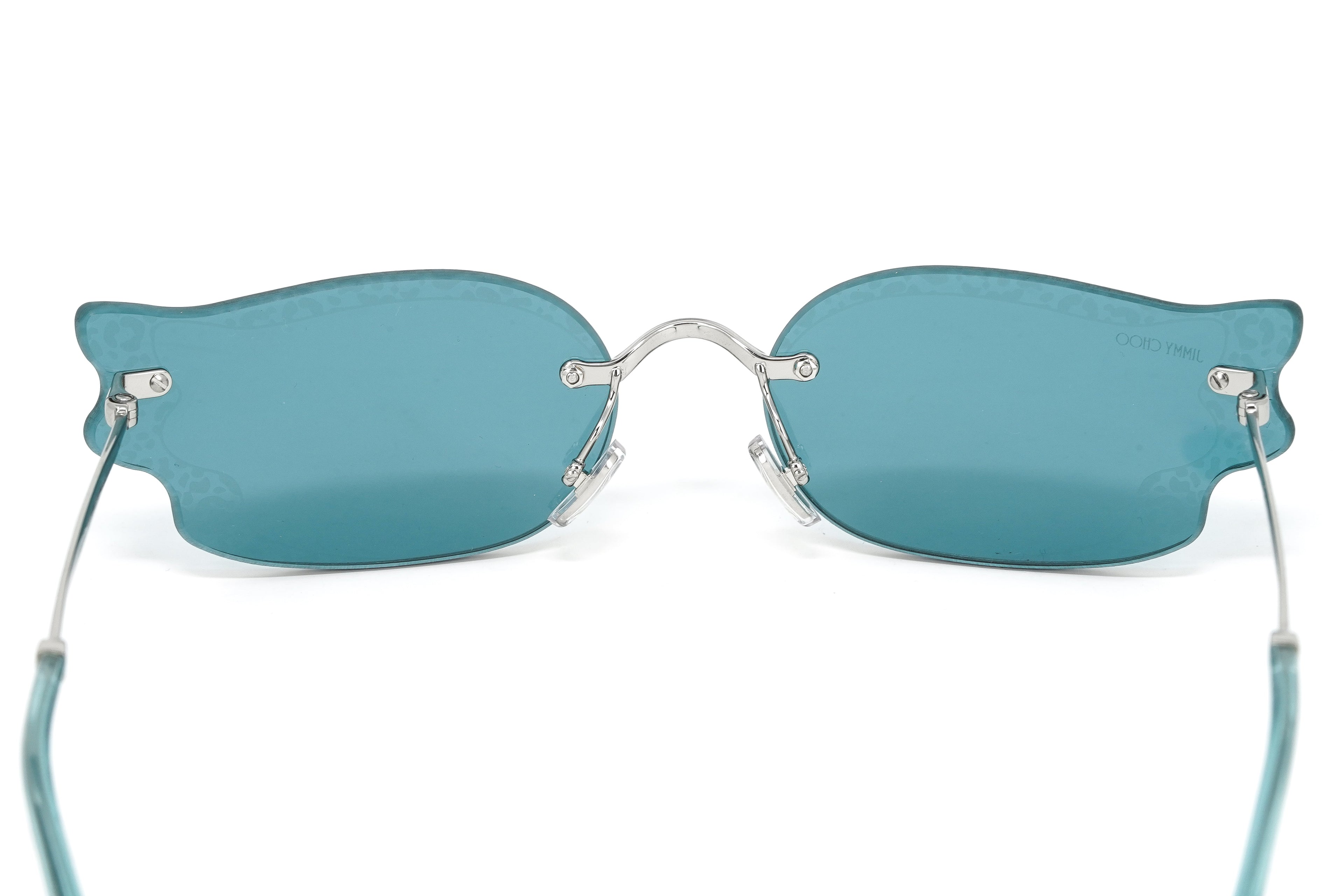 Jimmy Choo Women's Sunglasses Rimless Cat Eye Blue