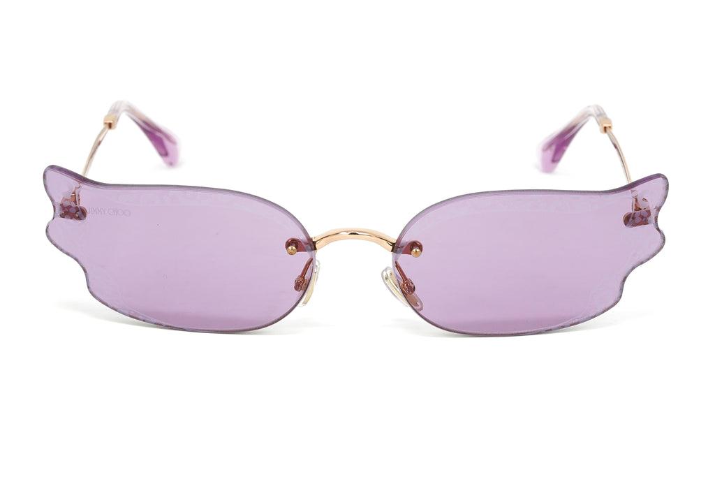 Jimmy Choo Women's Sunglasses Rimless Cat Eye Pink