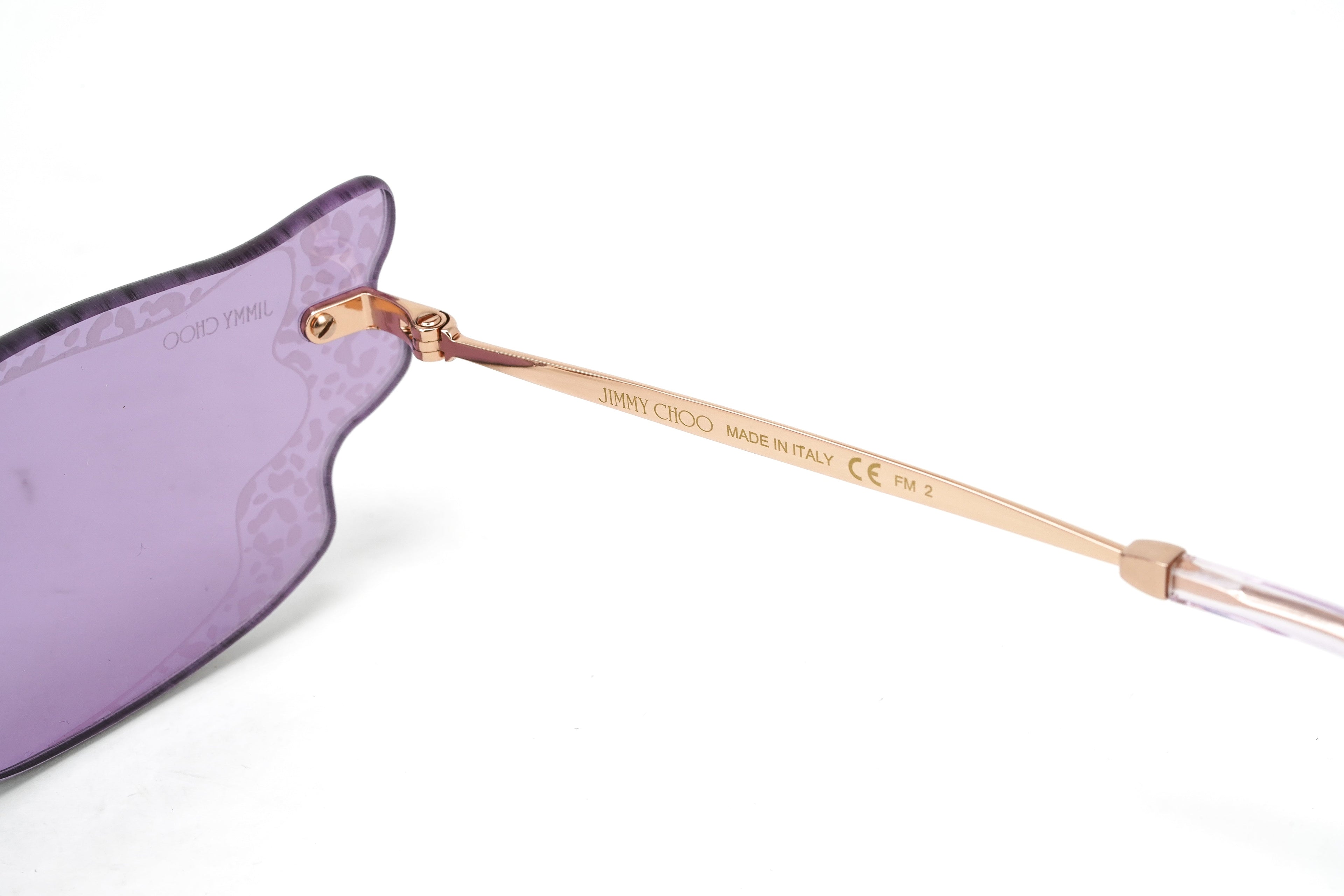 Jimmy Choo Women's Sunglasses Rimless Cat Eye Pink