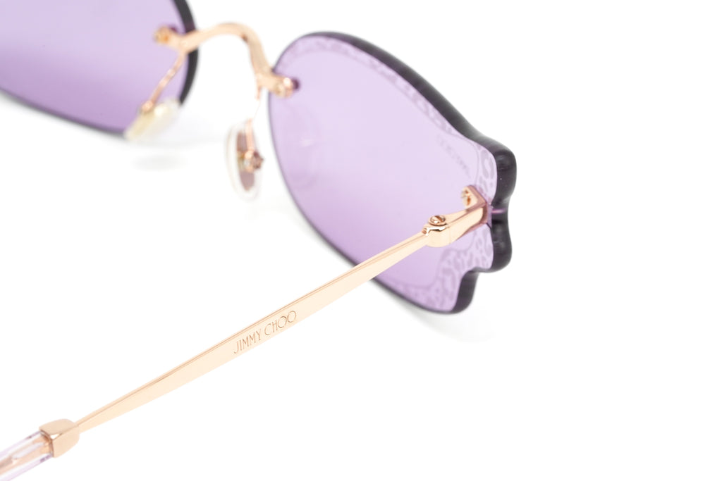 Jimmy Choo Women's Sunglasses Rimless Cat Eye Pink