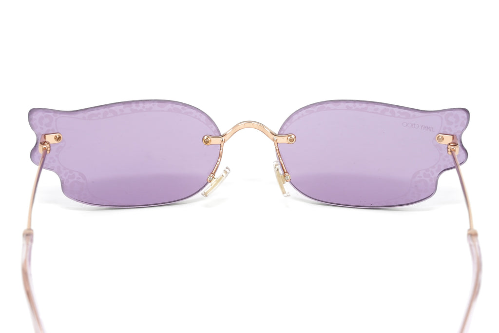 Jimmy Choo Women's Sunglasses Rimless Cat Eye Pink