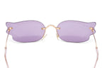Jimmy Choo Women's Sunglasses Rimless Cat Eye Pink