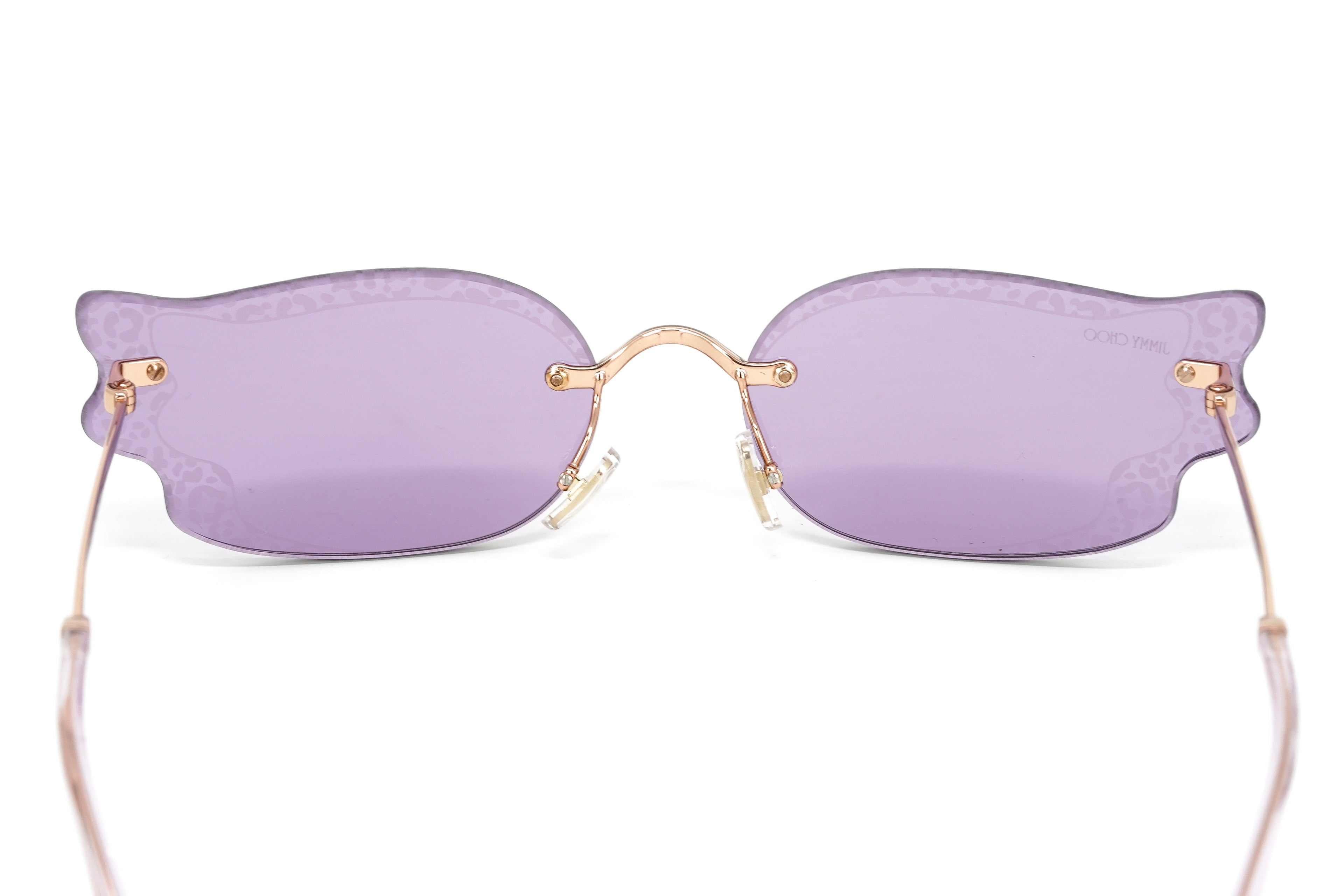Jimmy Choo Women's Sunglasses Rimless Cat Eye Pink