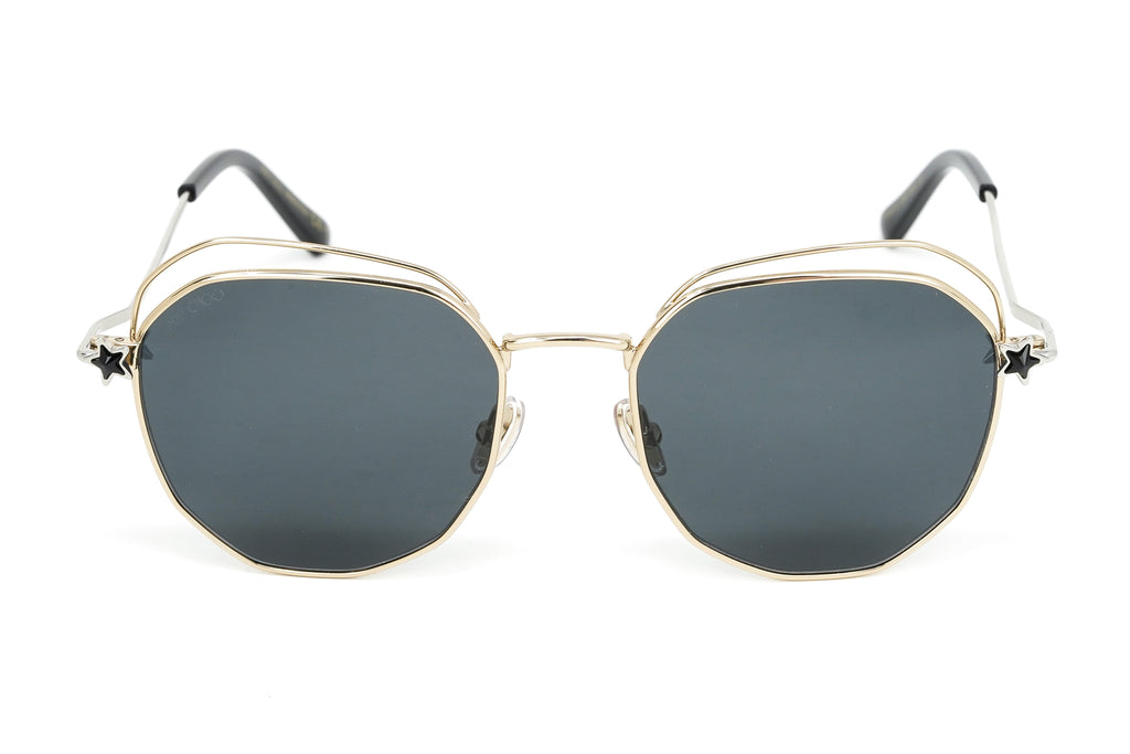Jimmy Choo Women's Sunglasses Oval Gold/Grey