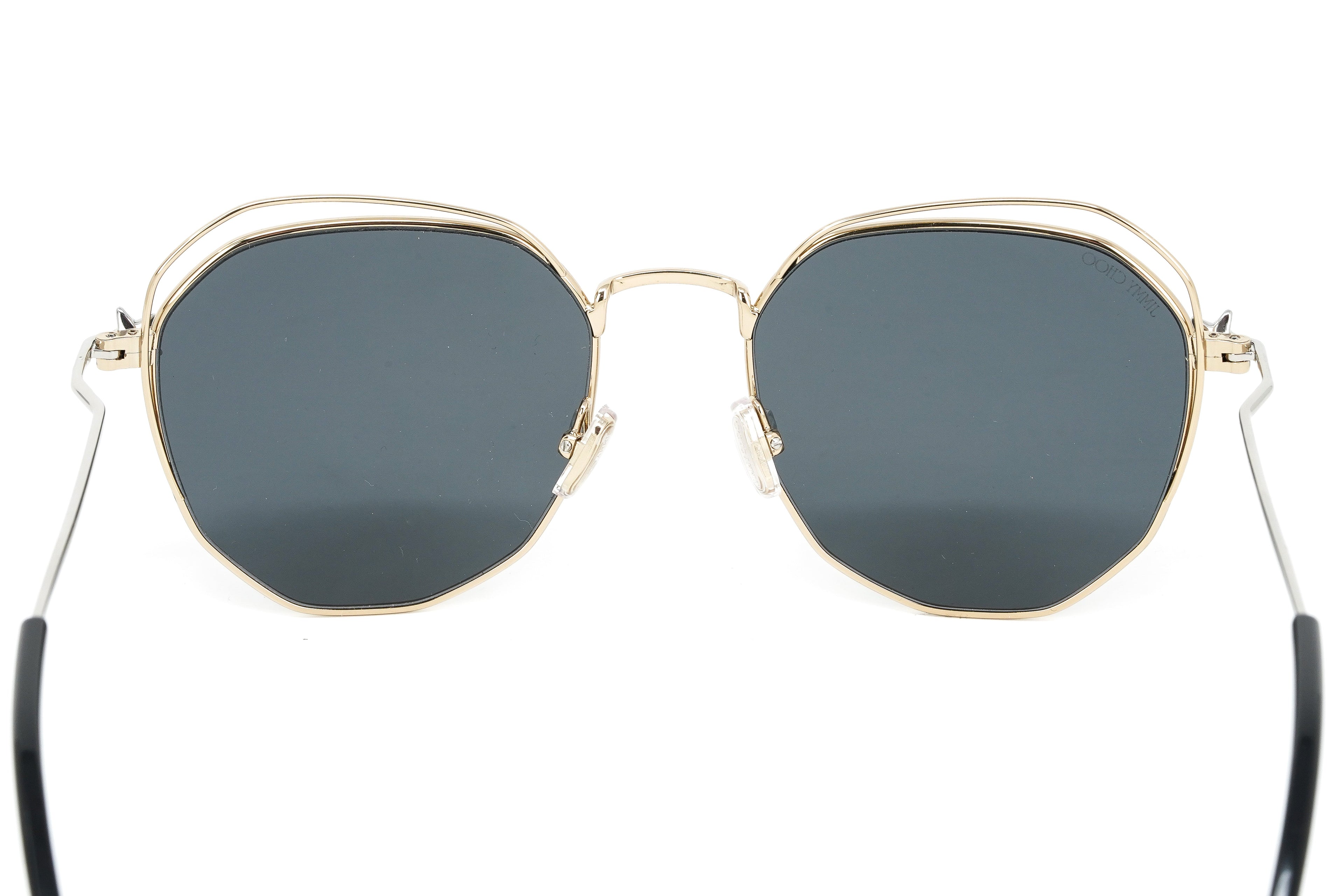Jimmy Choo Women's Sunglasses Oval Gold/Grey