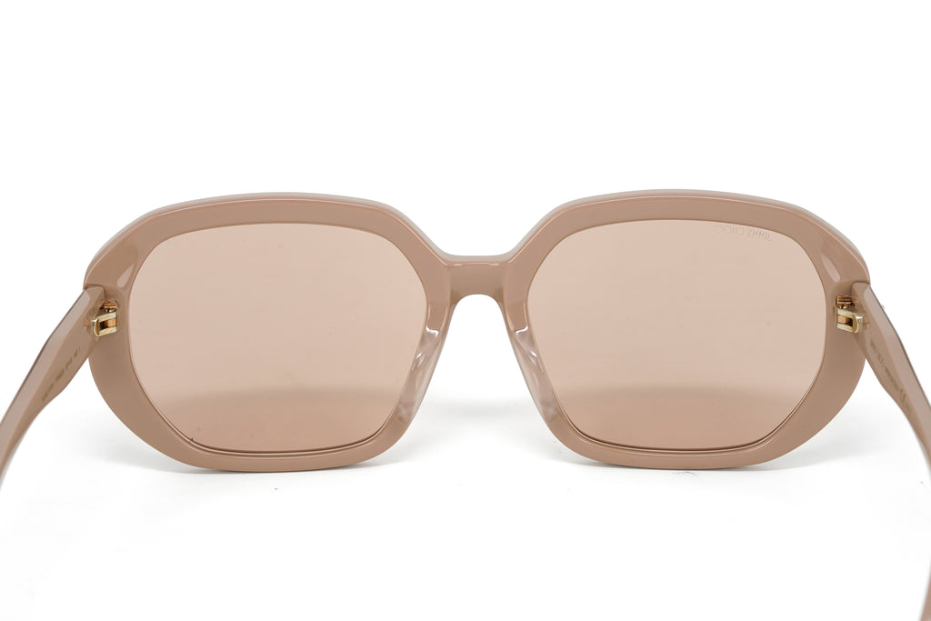 Jimmy Choo Women's Sunglasses Oversized Oval Beige/Pink