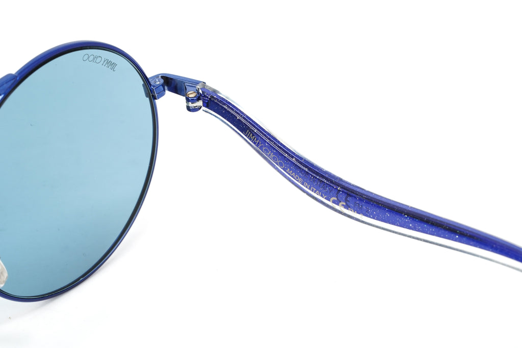 Jimmy Choo Women's Sunglasses Round Browline Blue