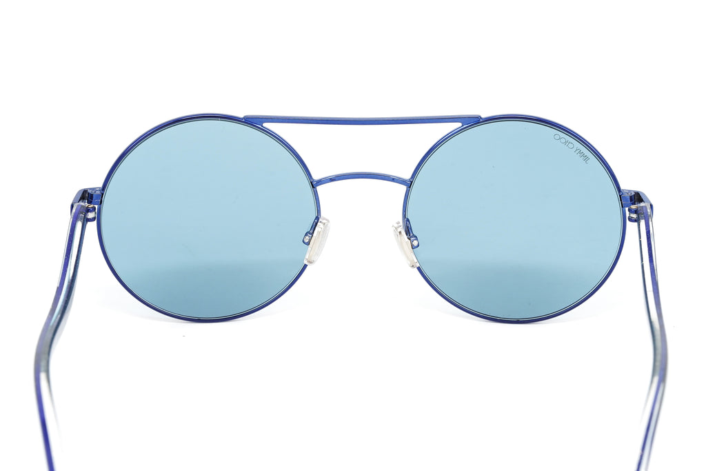 Jimmy Choo Women's Sunglasses Round Browline Blue