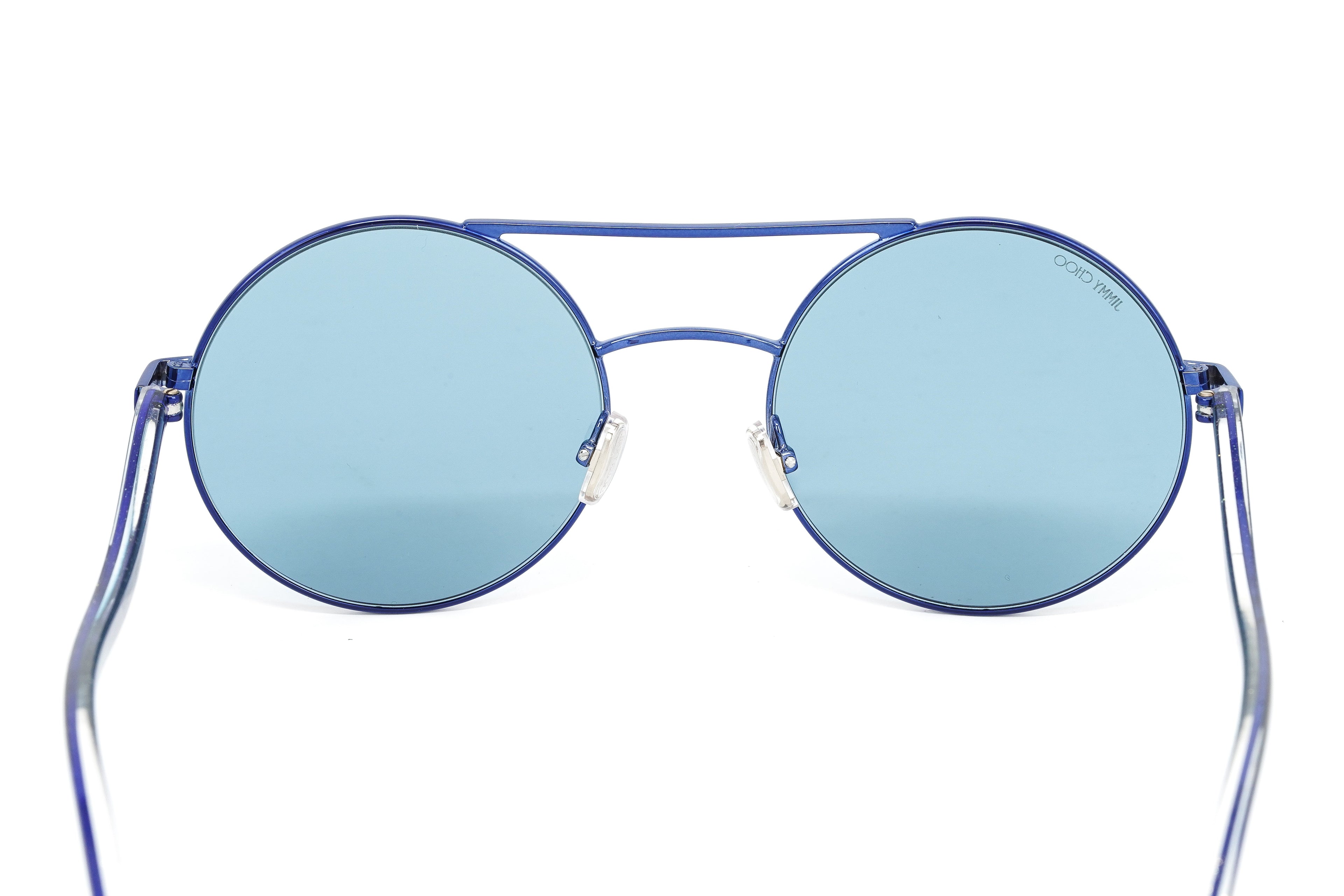 Jimmy Choo Women's Sunglasses Round Browline Blue