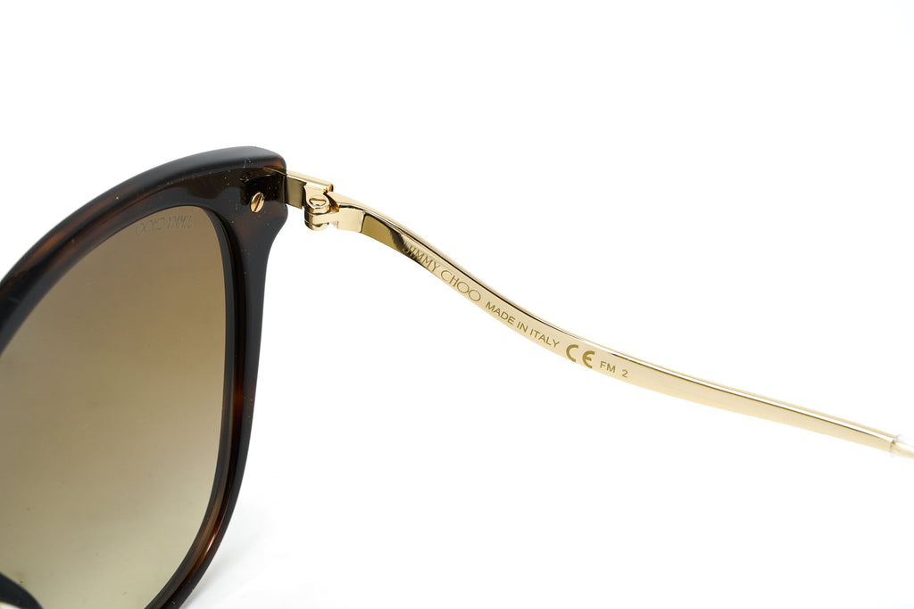 Jimmy Choo Women's Sunglasses Classic Square Tortoise/Gold