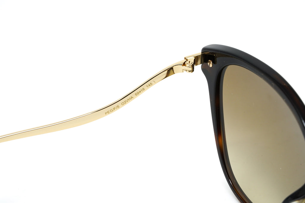 Jimmy Choo Women's Sunglasses Classic Square Tortoise/Gold