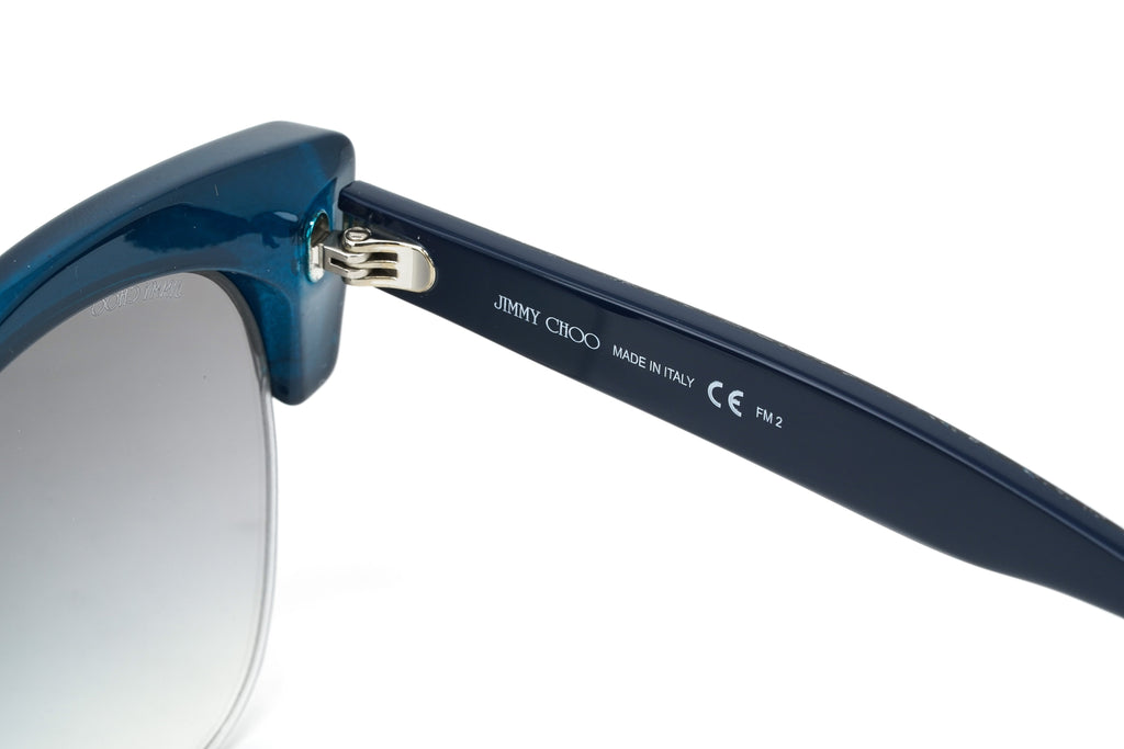 Jimmy Choo Women's Sunglasses Classic Square Navy Glitter